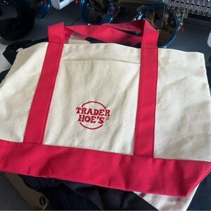 Red and Cream Shoulder Bag